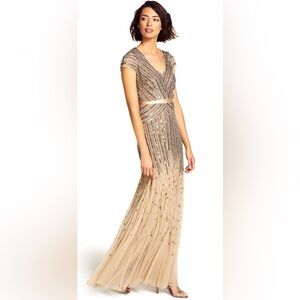 Elegant Gold Evening Gown